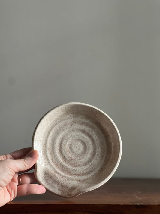 Speckled Cream Spoon Rest