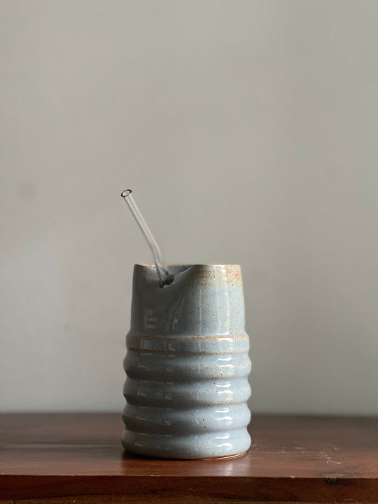 Blue Straw Cup